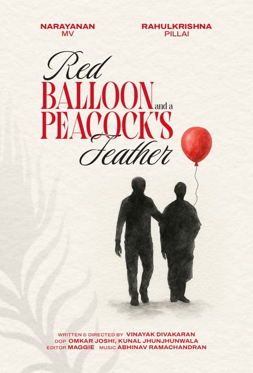 Red Balloon and a Peacock's Feather