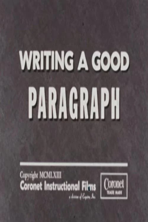 Writing a Good Paragraph