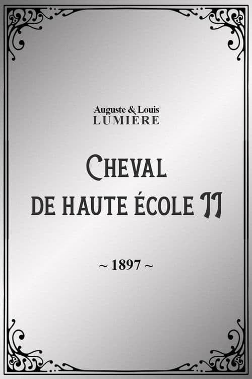 Cheval de haute école, II