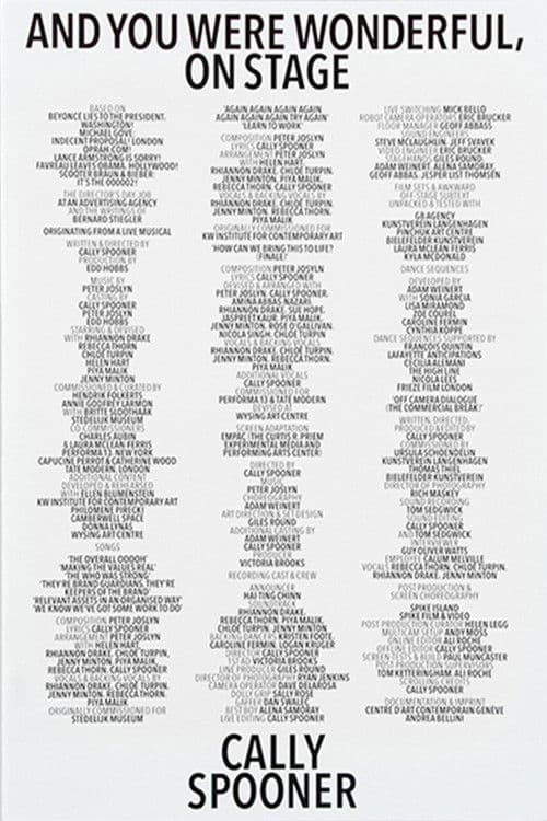 And You Were Wonderful, On Stage