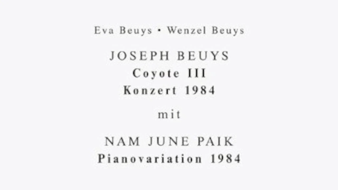 Joseph Beuys - Coyote III